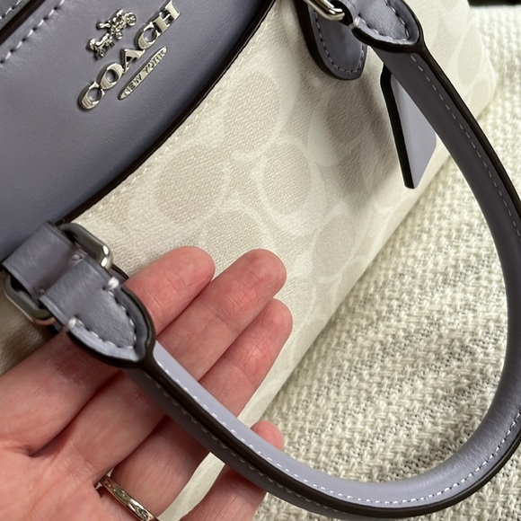 Coach Mini Darcie in Chalk/Mist NWT. - Picture 12 of 13